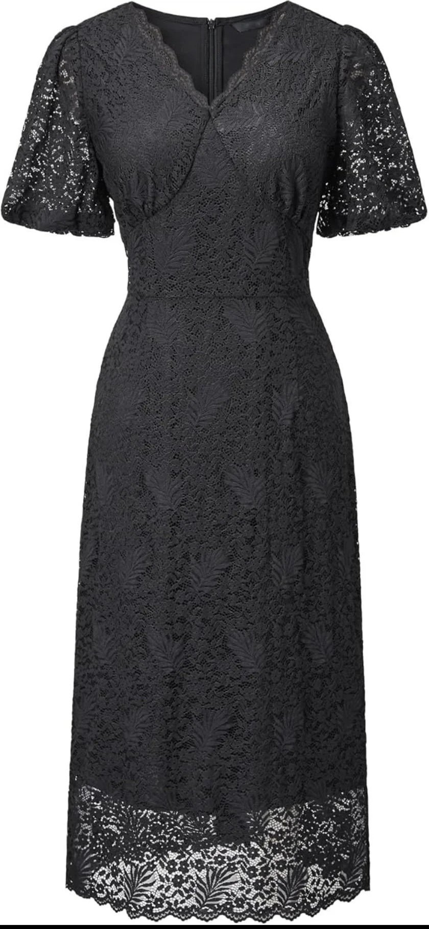 Brand New Womens Lace Shirt Sleeve Dress-M