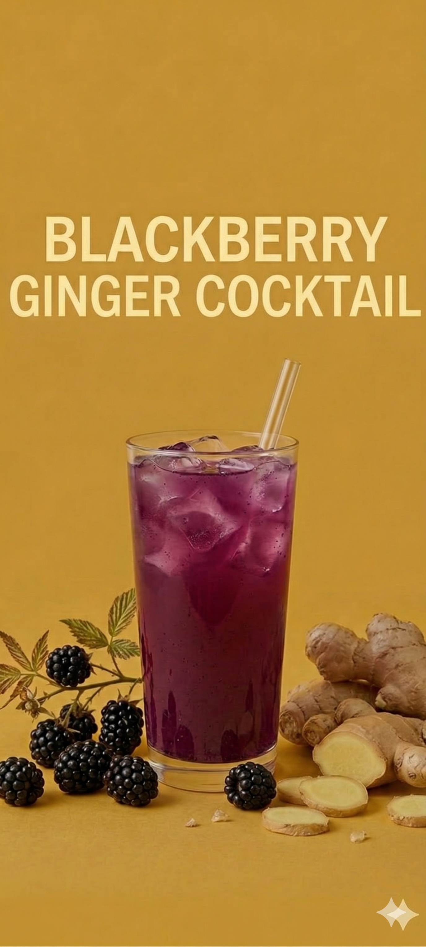Blackberry Ginger Cocktail Base