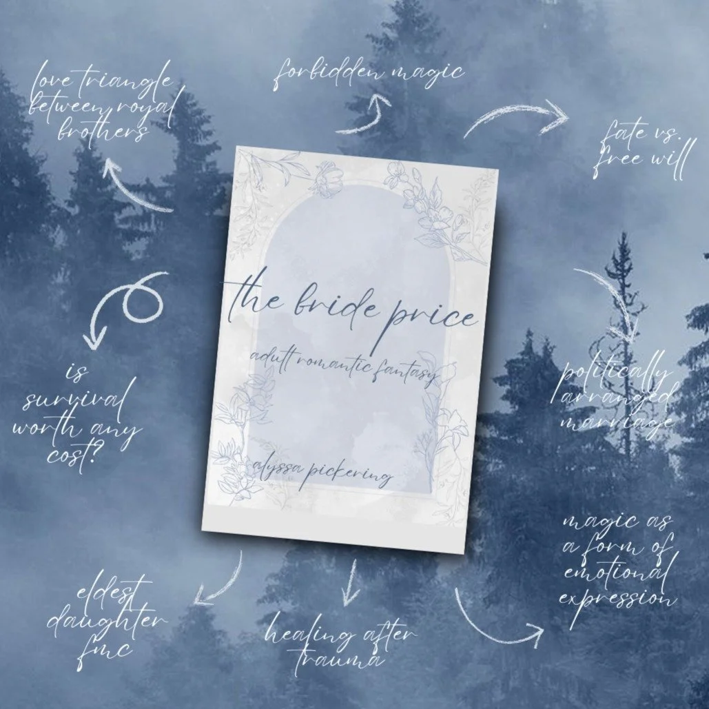 A peek within the pages of my debut novel, THE BRIDE PRICE!

A fun fact about me is that I really struggle to look at my own work and trope-ify it, so I decided to focus on some of the general themes and elements you can expect to find in the story i