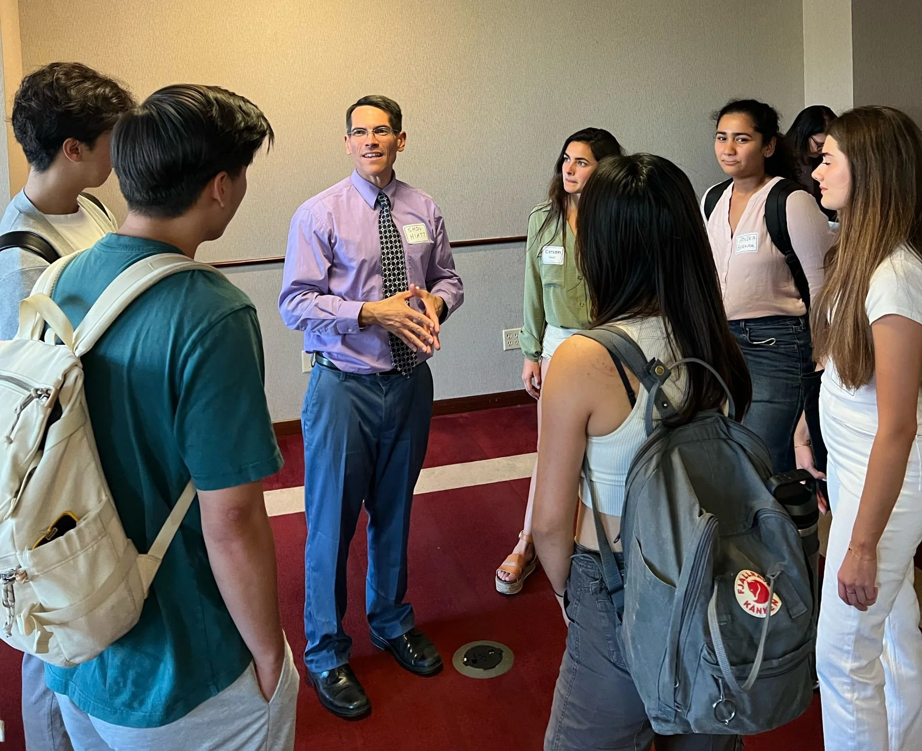 With Professor Shon Hiatt