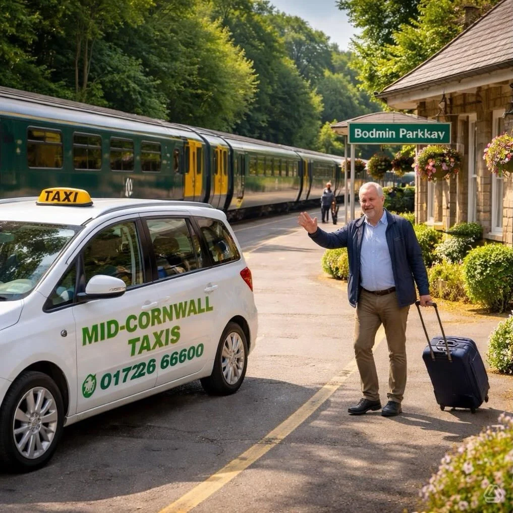 Travel to Bodmin Parkway without the stress. We&rsquo;ll pick you up from your door. 🚗➡️🚆

Prices from
&bull; Padstow &rarr; Bodmin Parkway &mdash; &pound;60 
&bull; Polzeath &rarr; Bodmin Parkway &mdash; &pound;50 
&bull; Mawgan Porth &rarr; Bodmi