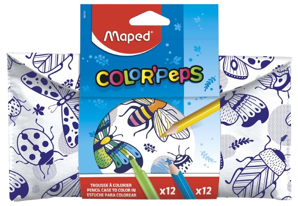 MAPED COLORPEPS PENCIL CASE TO COLOUR