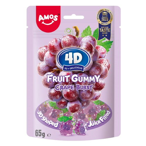 AMOS 4D FRUIT GRAPE BURST GUMMY