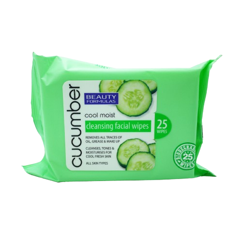 BEAUTY FORMULAS FACIAL WIPES BIO CUCUMBER