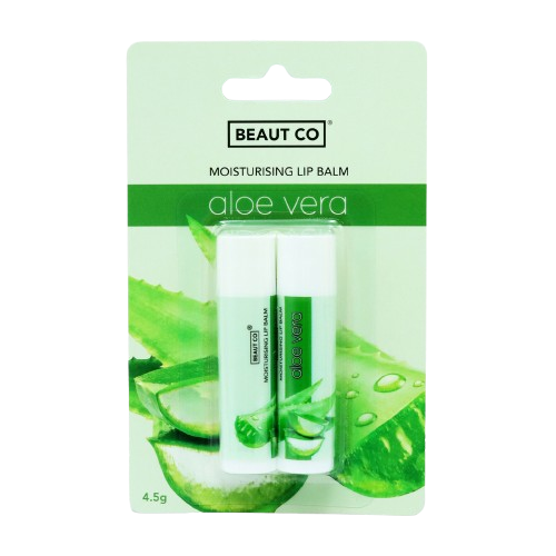 BEAUT CO. LIP BALM TWIN PACK ALOE VERA