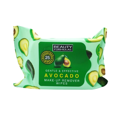 BEAUTY FORMULAS WIPES AVOCADO MAKE UP REMOVER