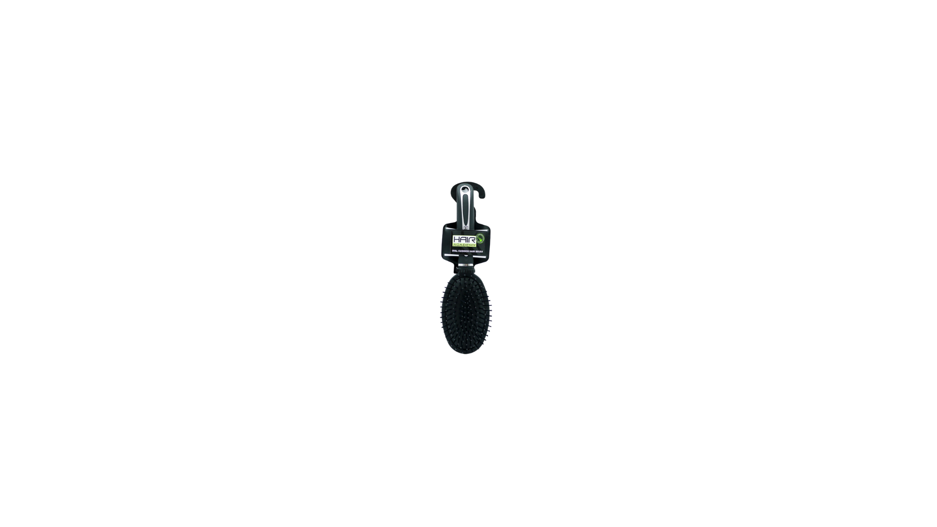 HAIR ACADEMY HAIR BRUSH OVAL CUSHION BLACK