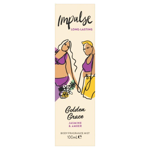 IMPULSE BODY MIST GOLDEN GRACE - JASMINE & AMBER