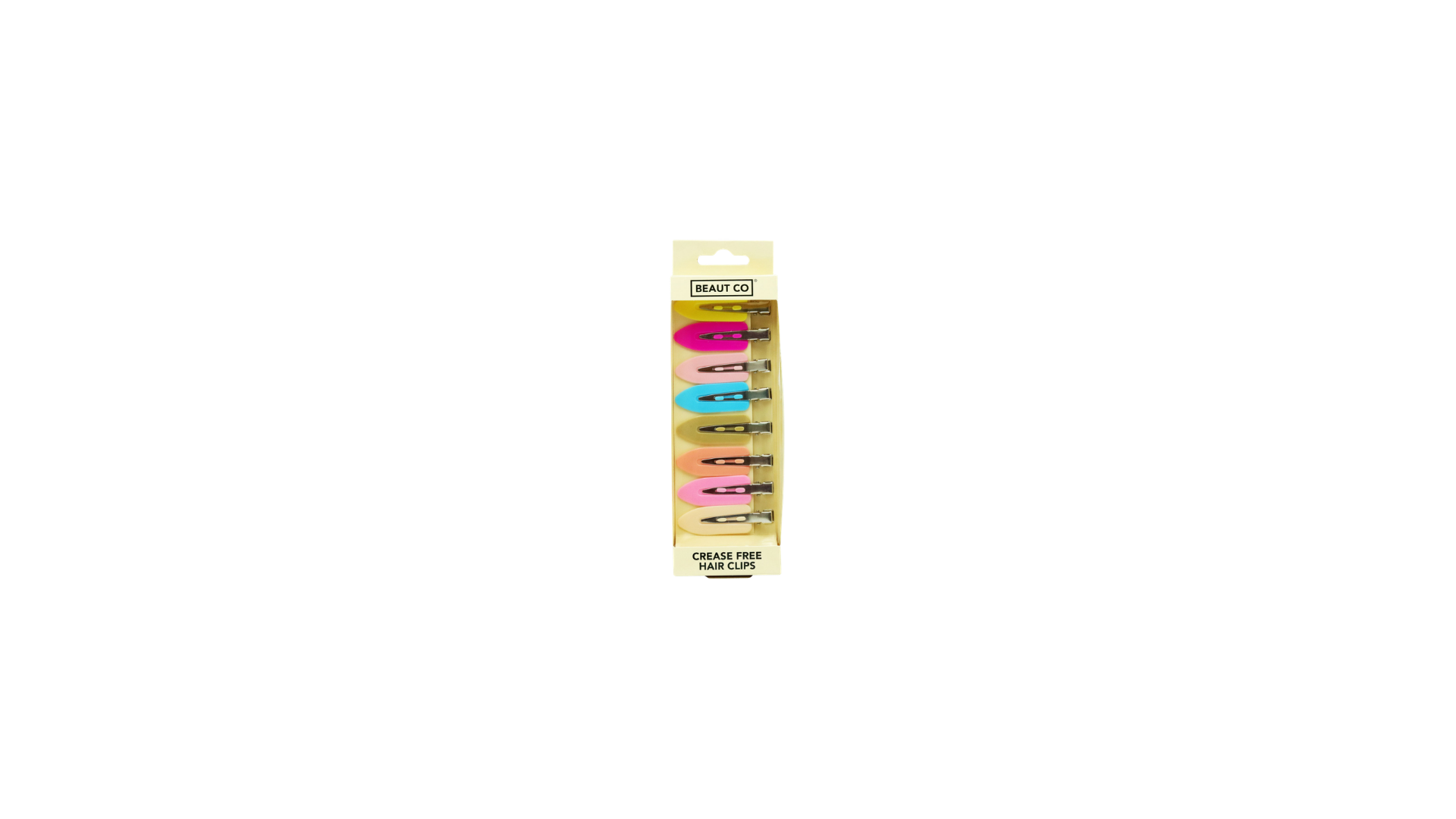 BEAUT CO HAIR CLIPS CREASE FREE 8'S