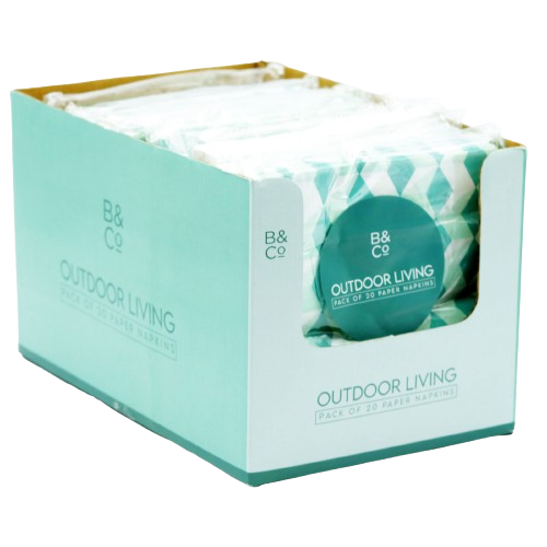 NAPKINS PAPER GEOMETRIC DESIGN 20PK