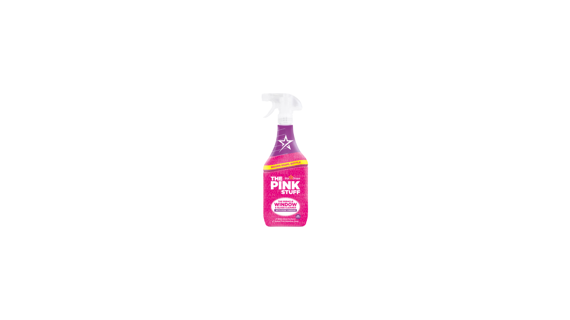 THE PINK STUFF WINDOW CLEAN ROSE VINEGAR