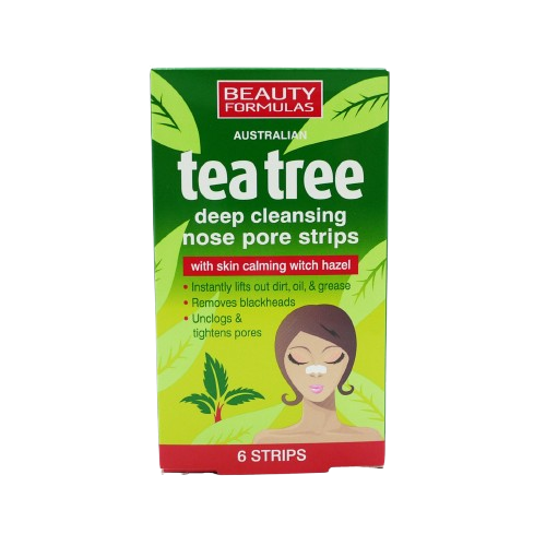BEAUTY FORMULAS TEA TREE NOSE PORE STRIPS