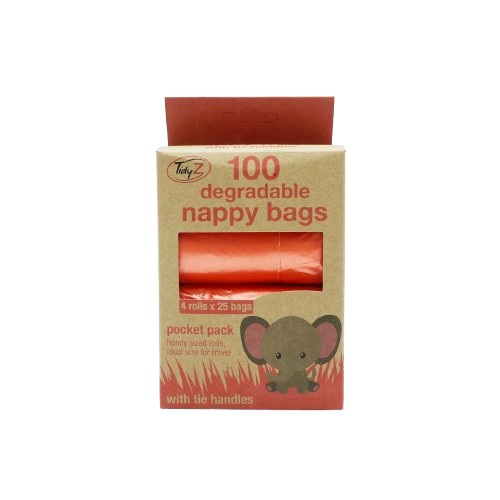 TIDYZ DEGRADE NAPPY BAGS POCKET PK 4x25'S