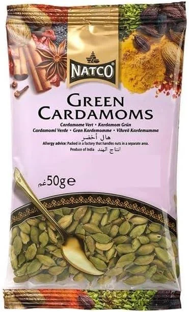 Natco Green Cardamoms 50g – Premium Whole Spice