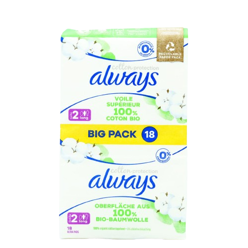 ALWAYS COTTON PROTECT TOWELS LONG WINGS