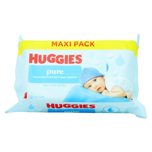 HUGGIES BABY WIPES PURE Maxi pack