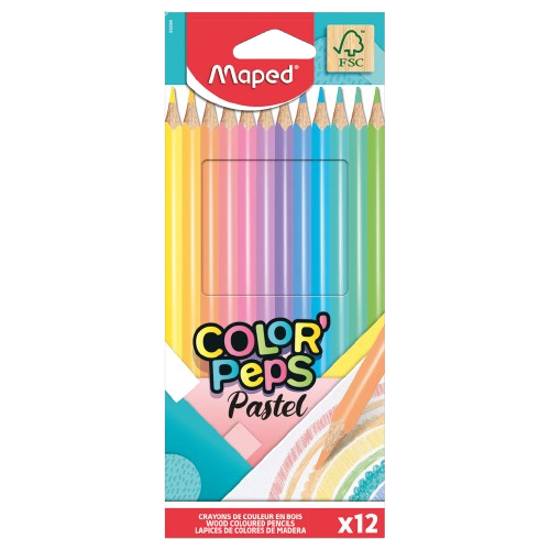 PENCILS PASTEL FSC COLOR'PEPS X12 BOX