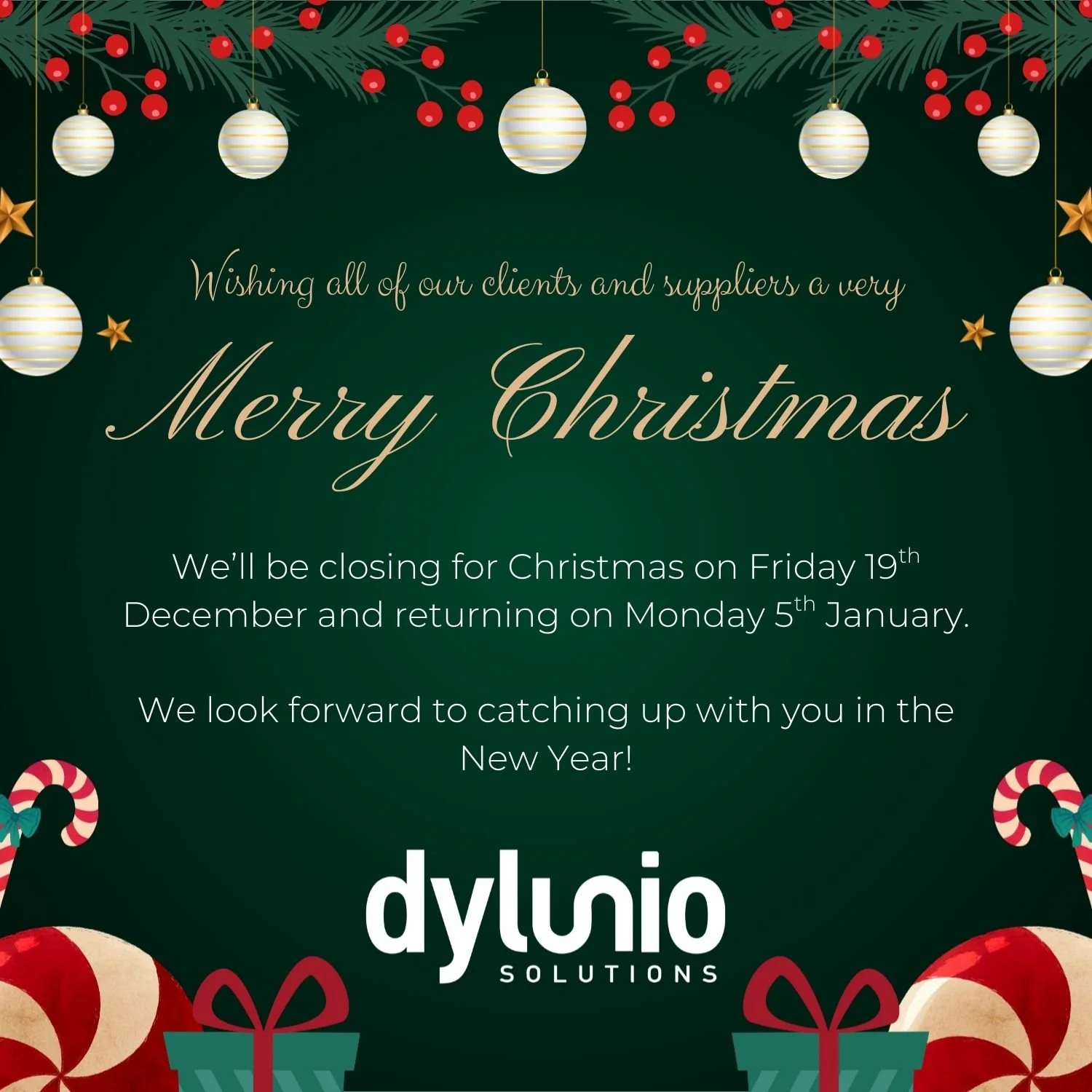 Merry Christmas from Dylunio Solutions