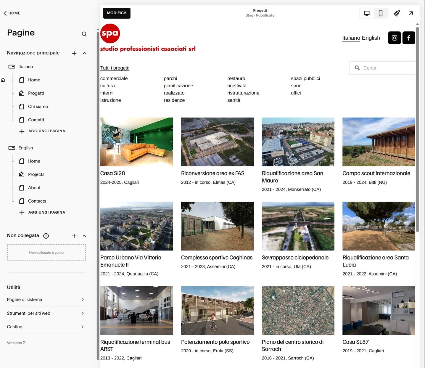 dopo pi&ugrave; di 15 anni lavoriamo sull'aggiornamento del nostro sito... spacagliari 4.0 prossimamente... #website #architettura #architecture #squarespacedesigner #cagliari #blogpost