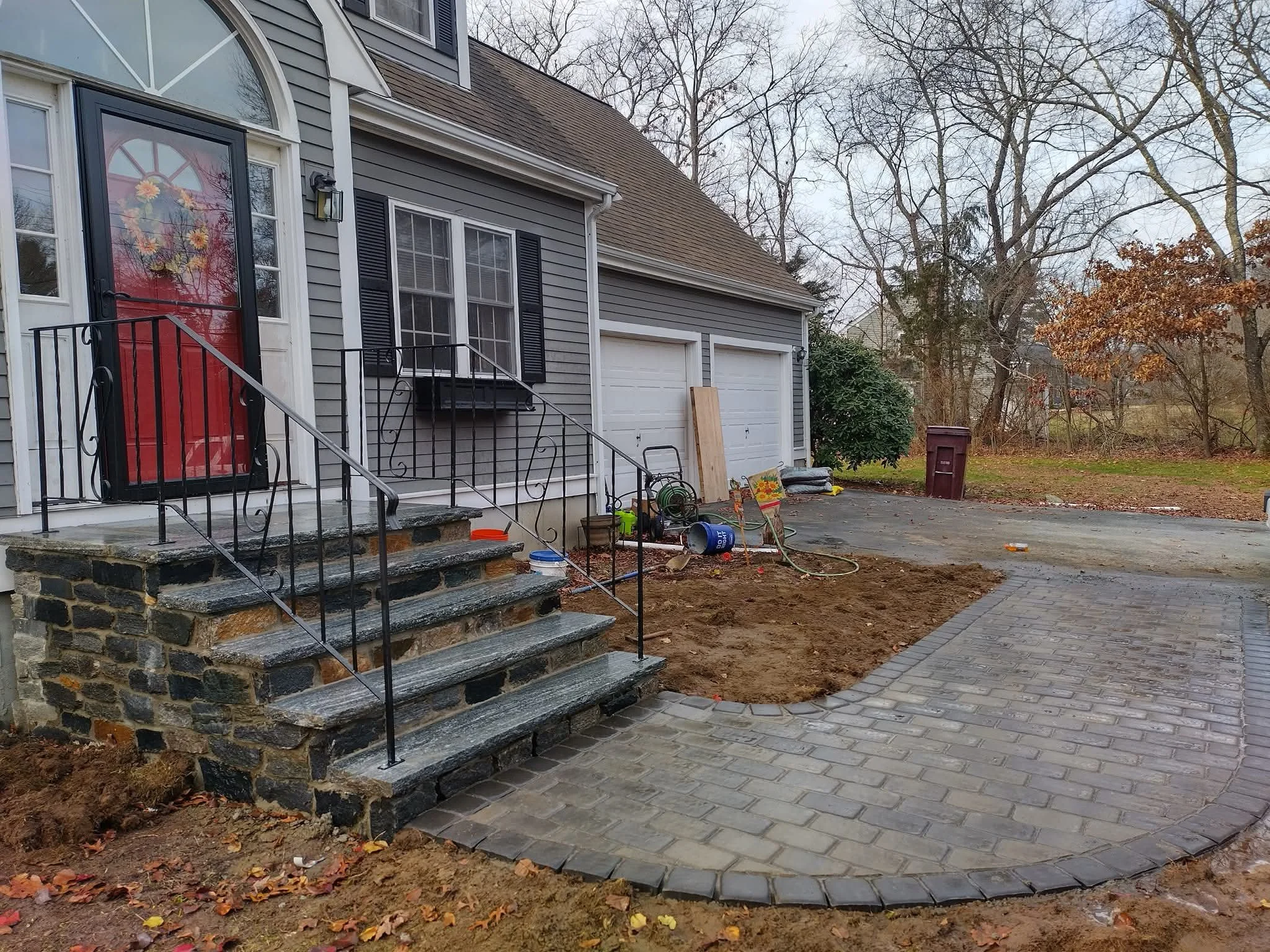Full service stone masonry - driveway, walkway, and stairs.jpg