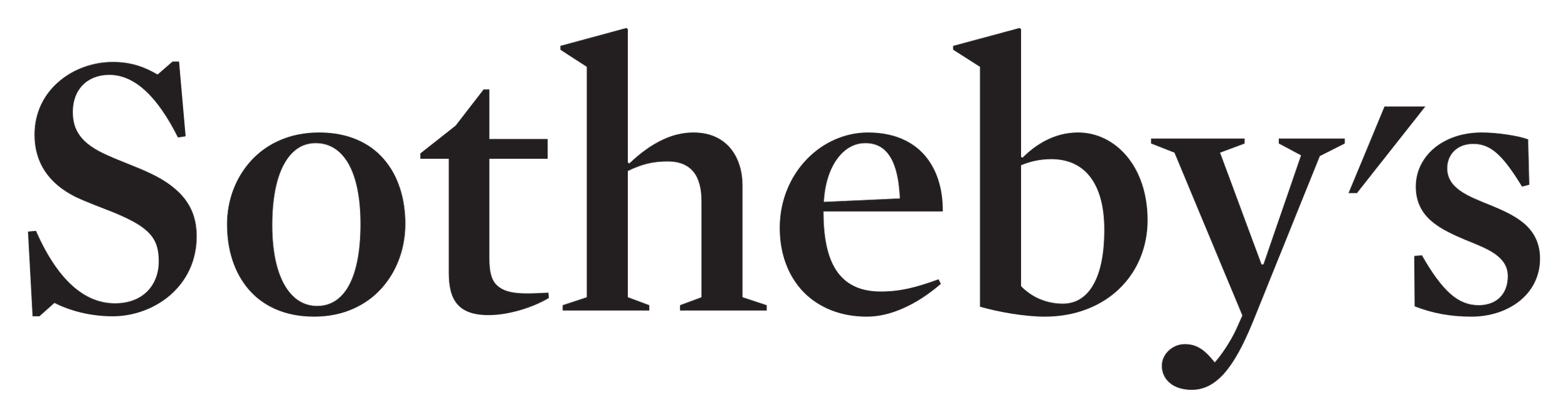 Black logo with the word 'Sotheby's' in stylized font.