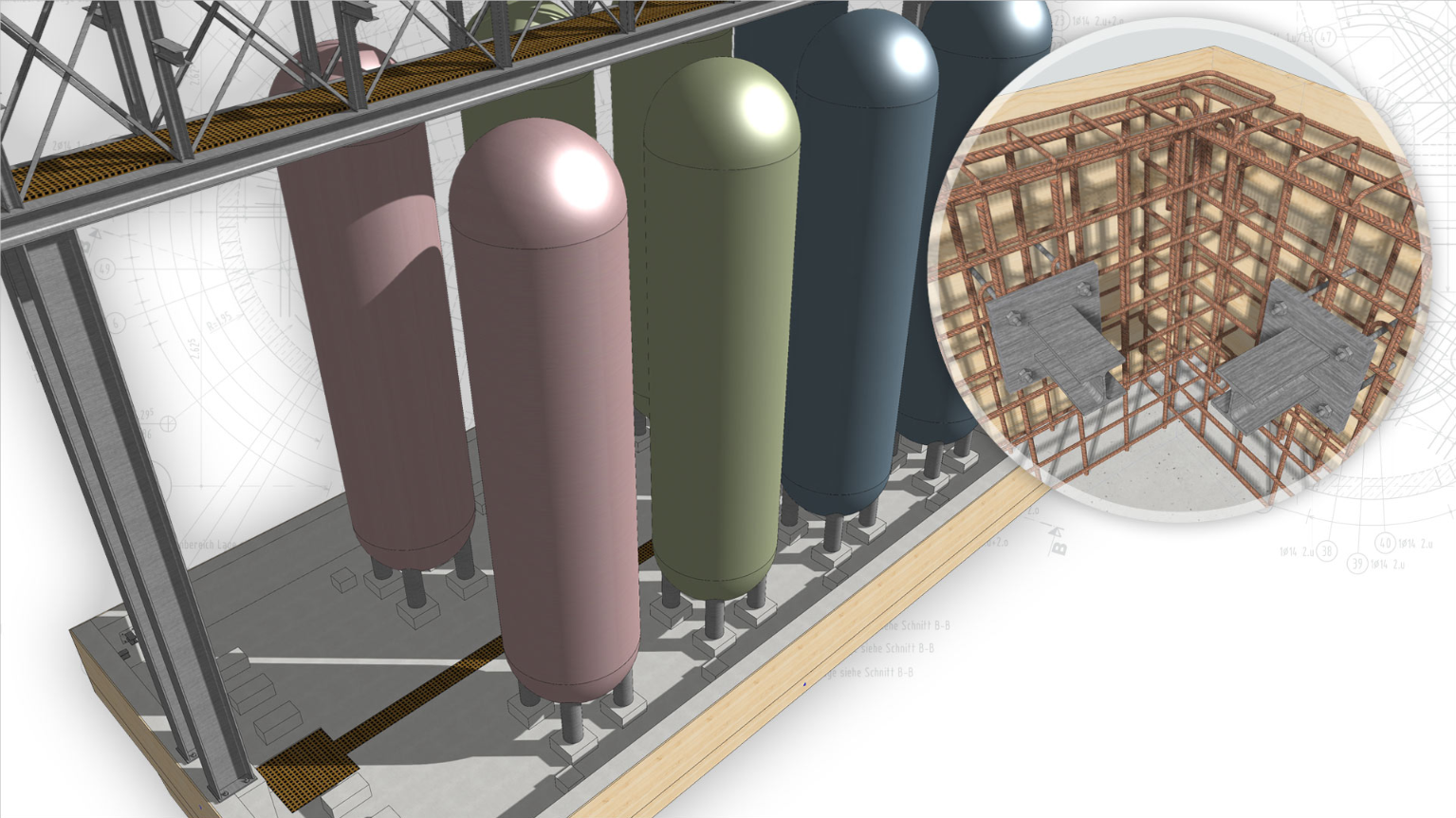 Visualisatie industrieel gebouw