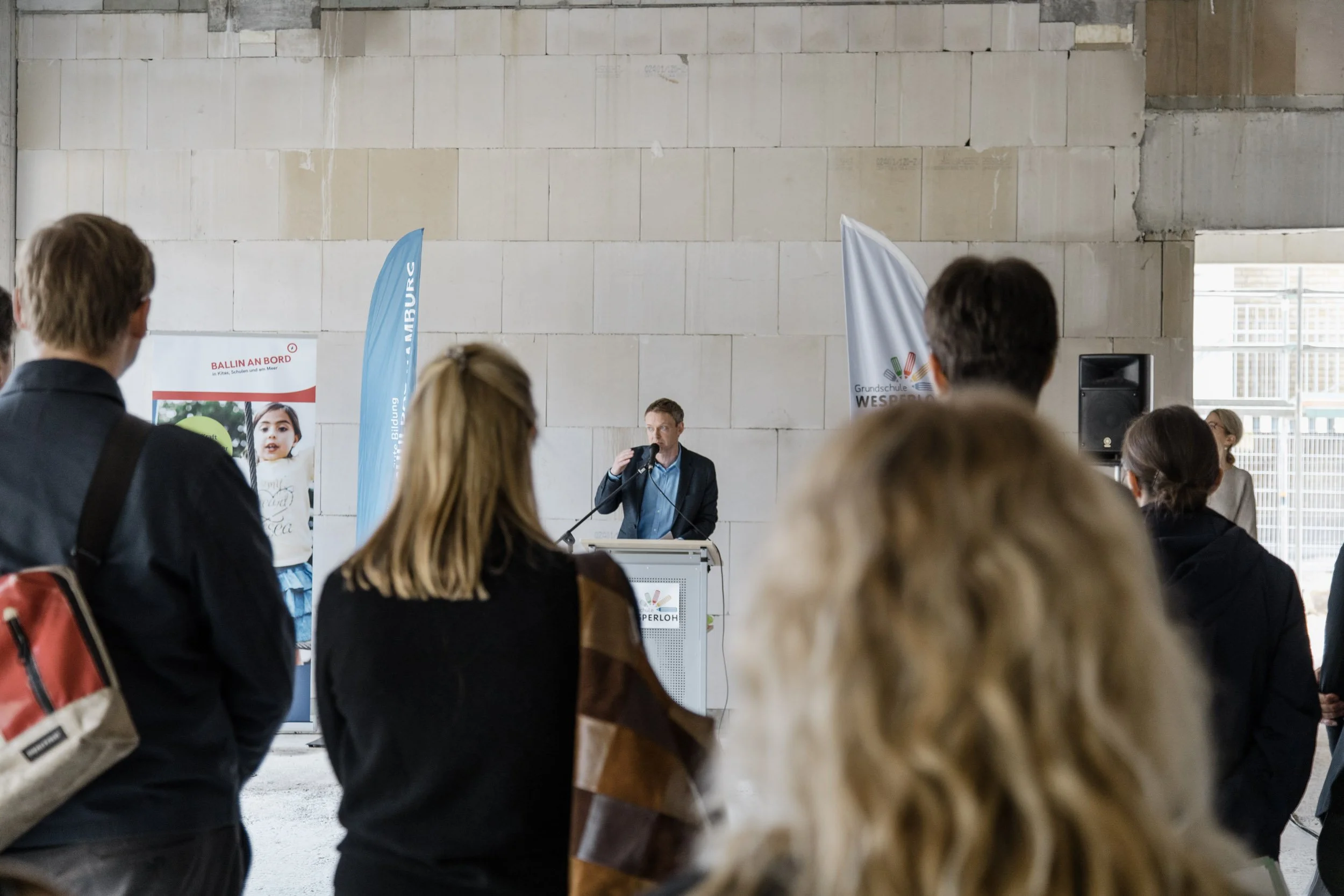 Richtfest an der Grundschule Wesperloh in Hamburg