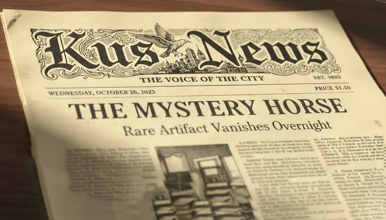 En dagstidning med titeln 'Kans News'