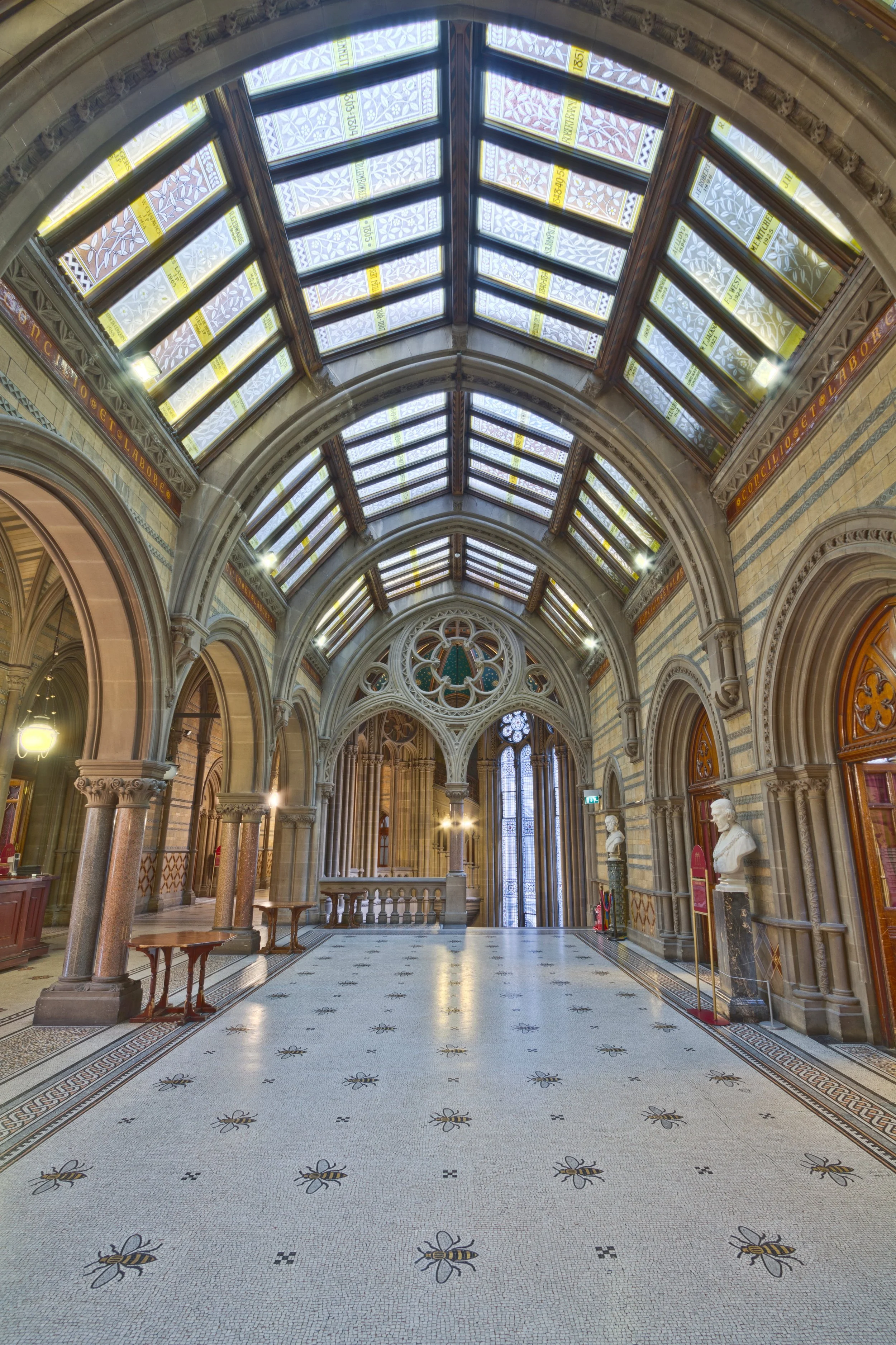 Manchester Town Hall - Great Hall Foyer, Manchester, England, UK.