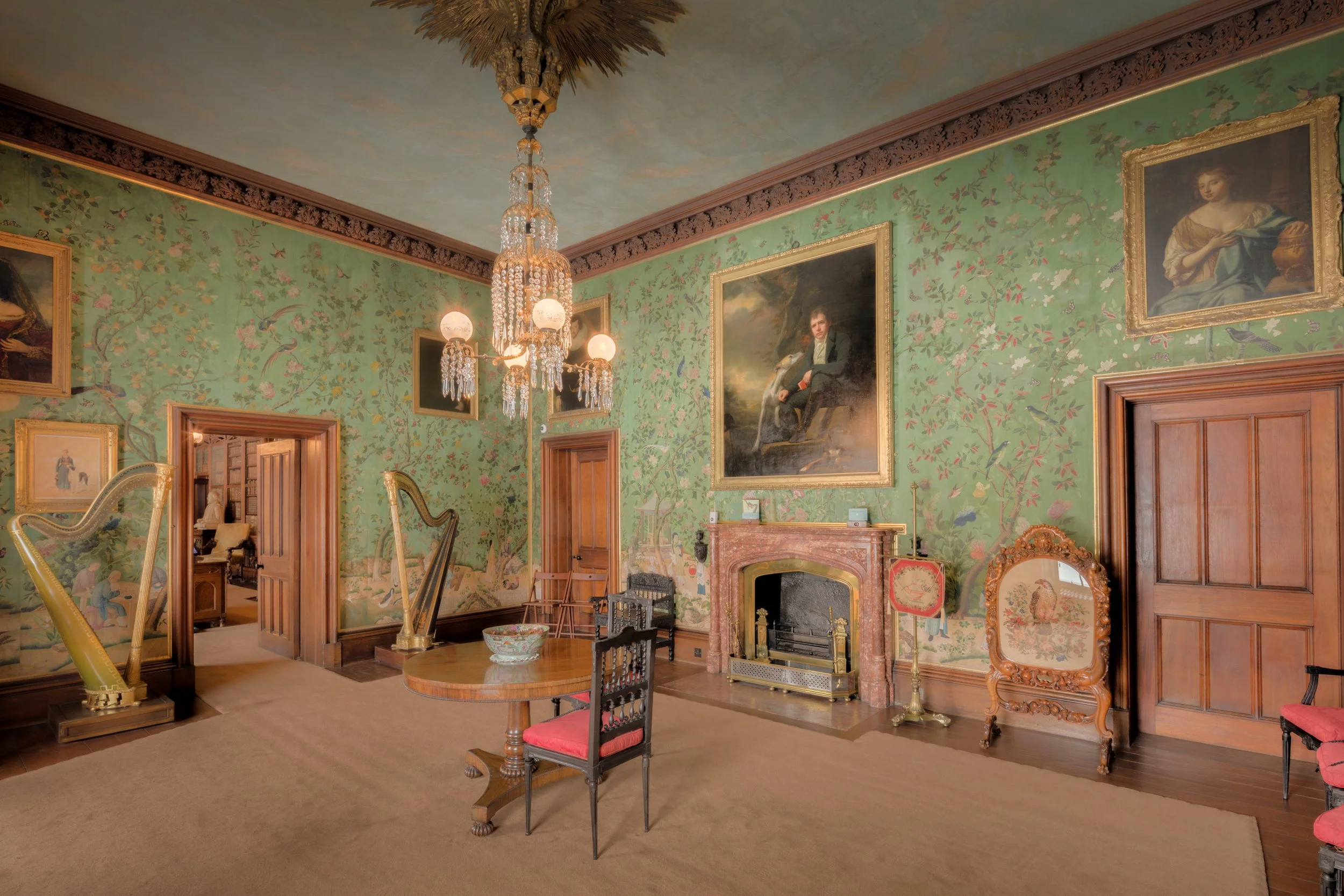 Abbotsford House - Drawing Room, Melrose, Scotland, UK.