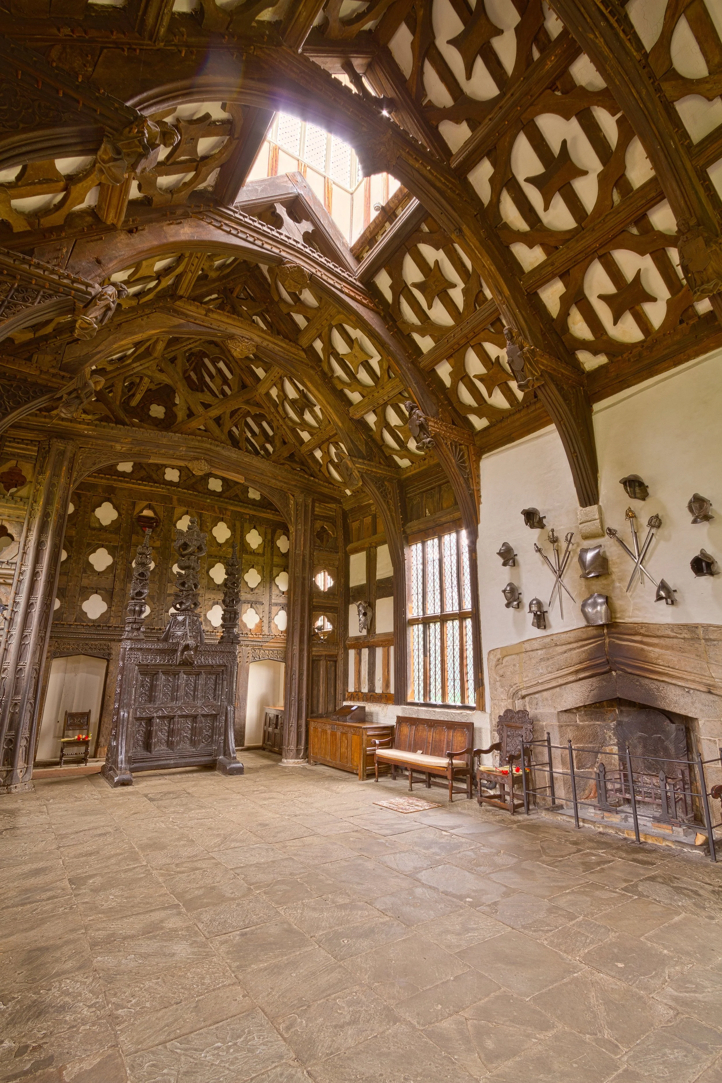 Rufford Old Hall - Hall, Rufford, England. UK.