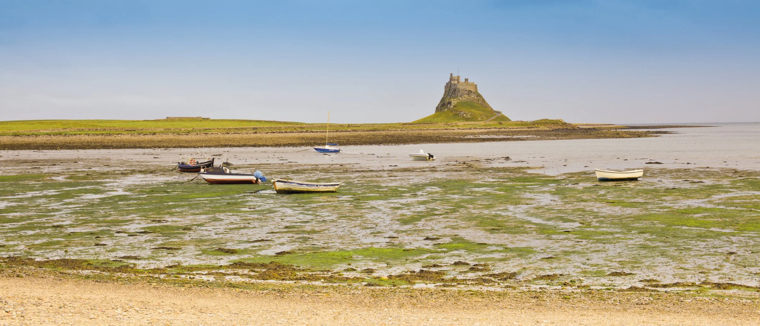 Lindisfarne Castle, Holy Island, England, UK.