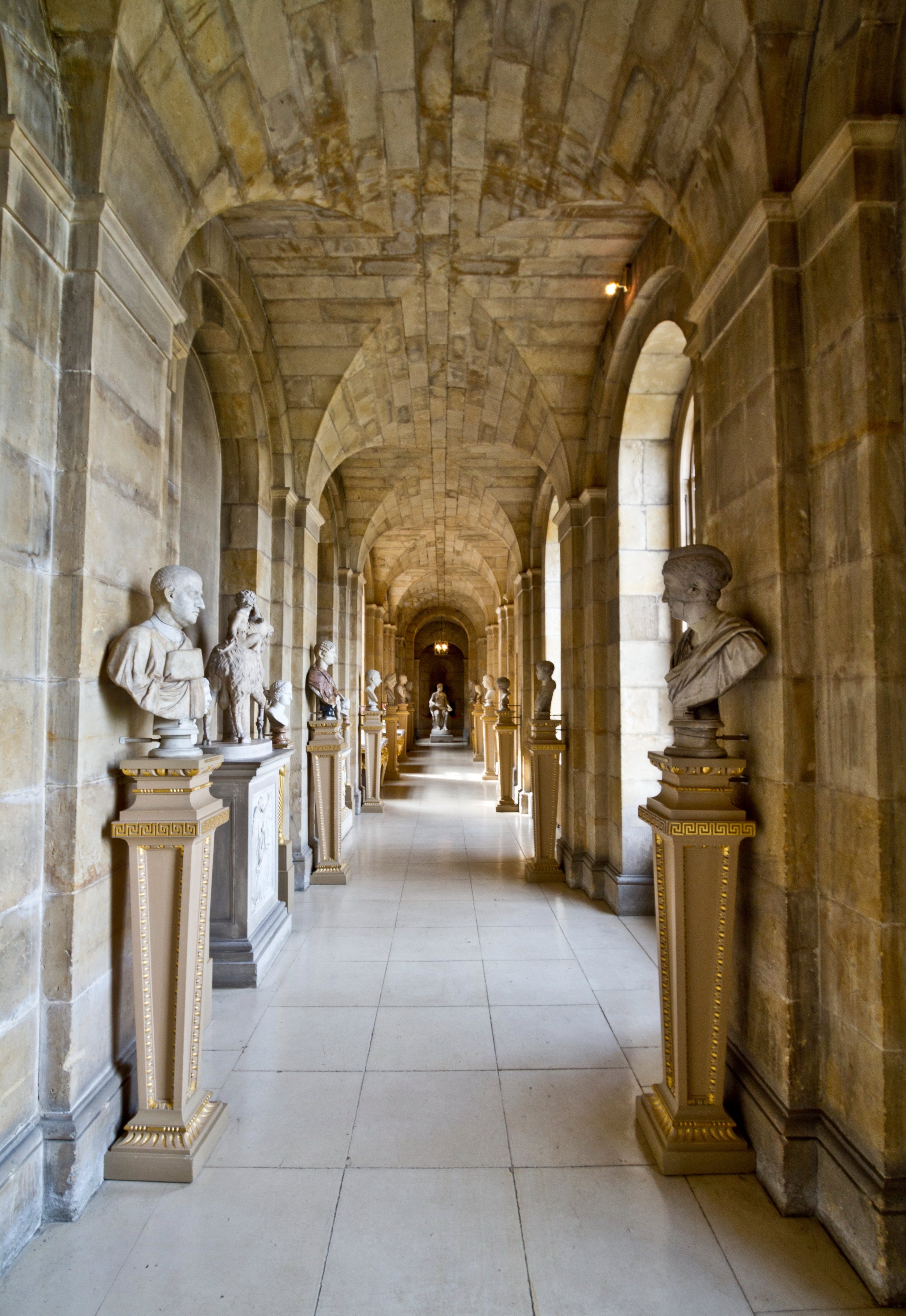 Castle Howard - Antique Passage, York, England, UK.