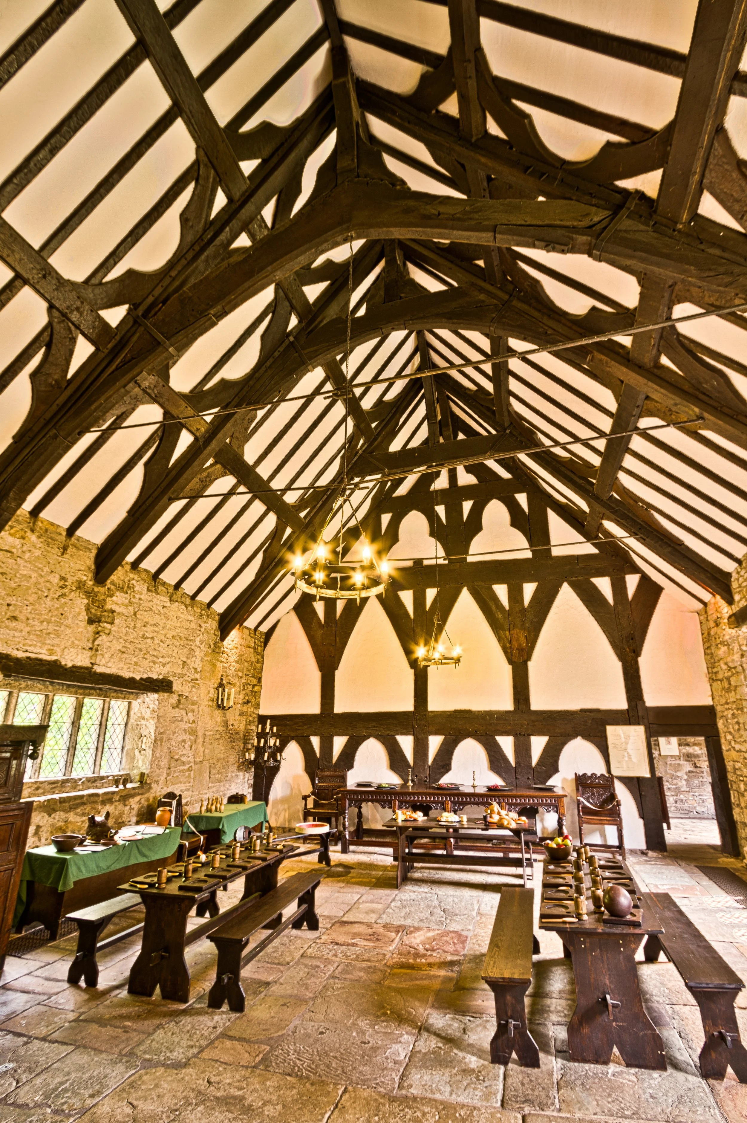 Smithills Hall - The Great Hall, Bolton, England, UK.