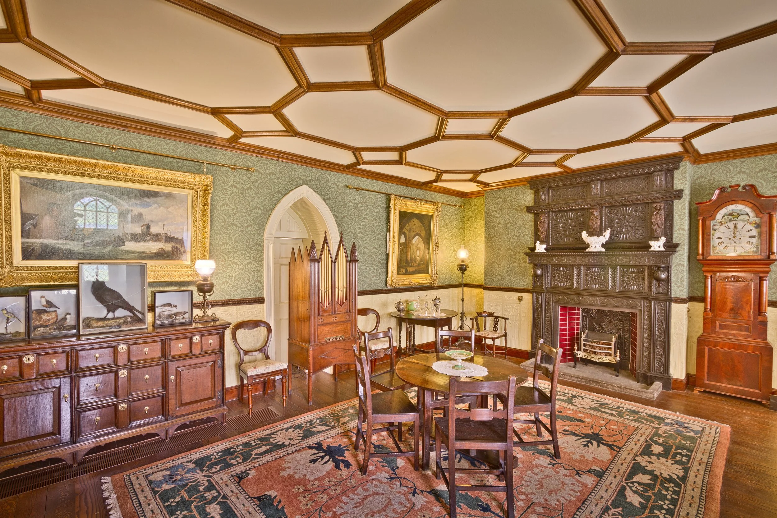 Smithills Hall - Colonel Ainsworth's Room, Bolton, England, UK.