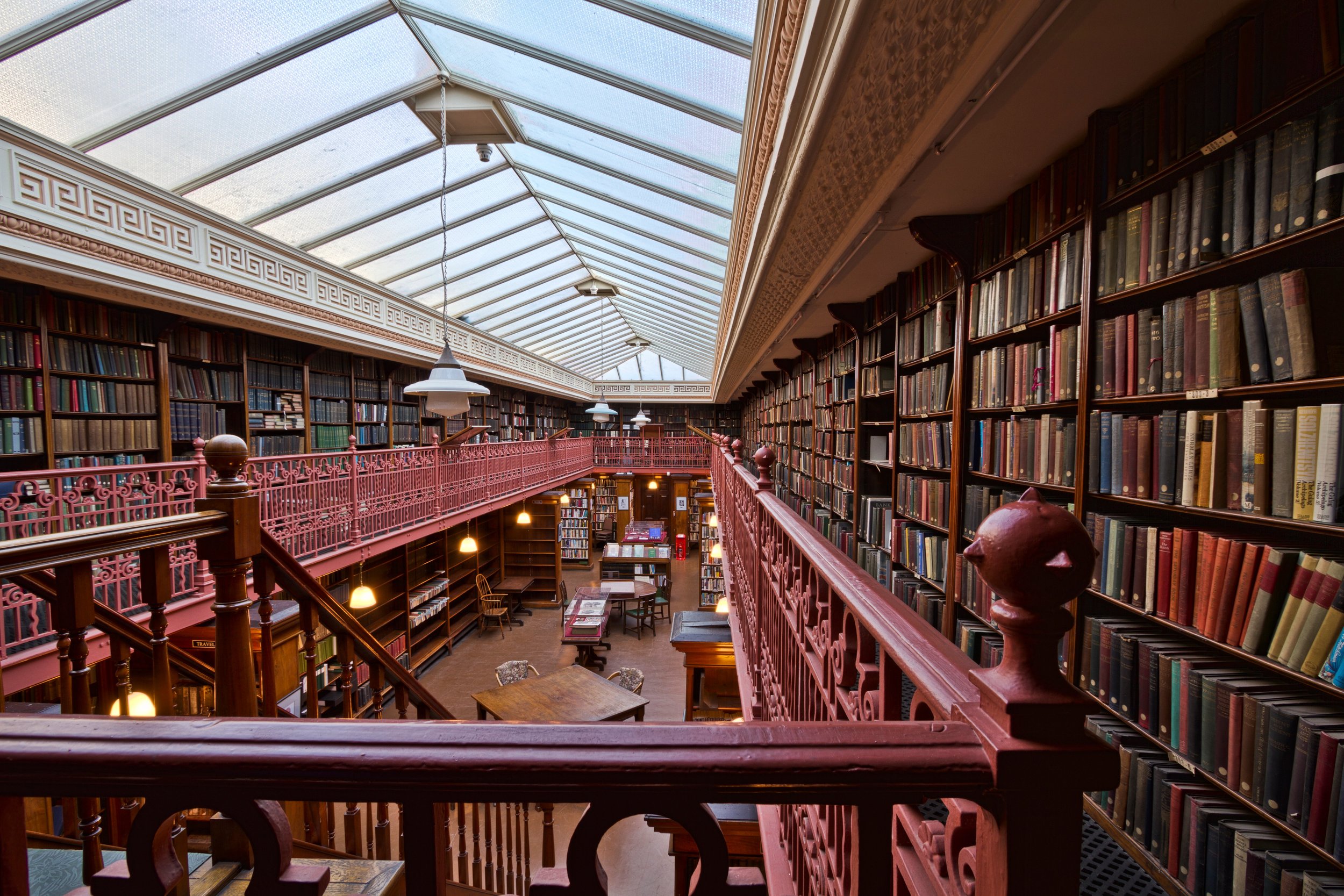 The Leeds Library, Leeds, England, UK.