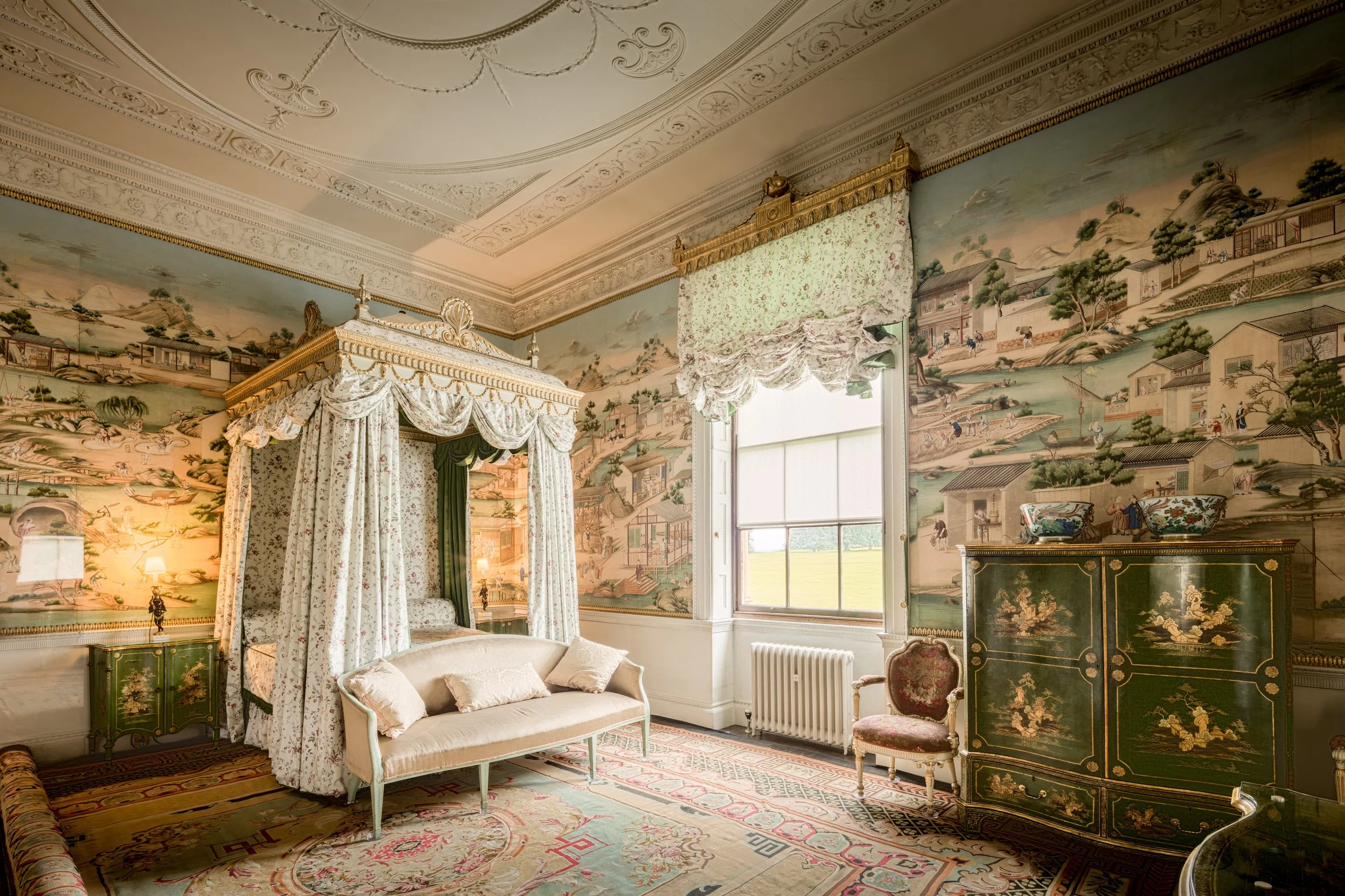 Harewood House - The East Bedroom, Leeds, England, UK.
