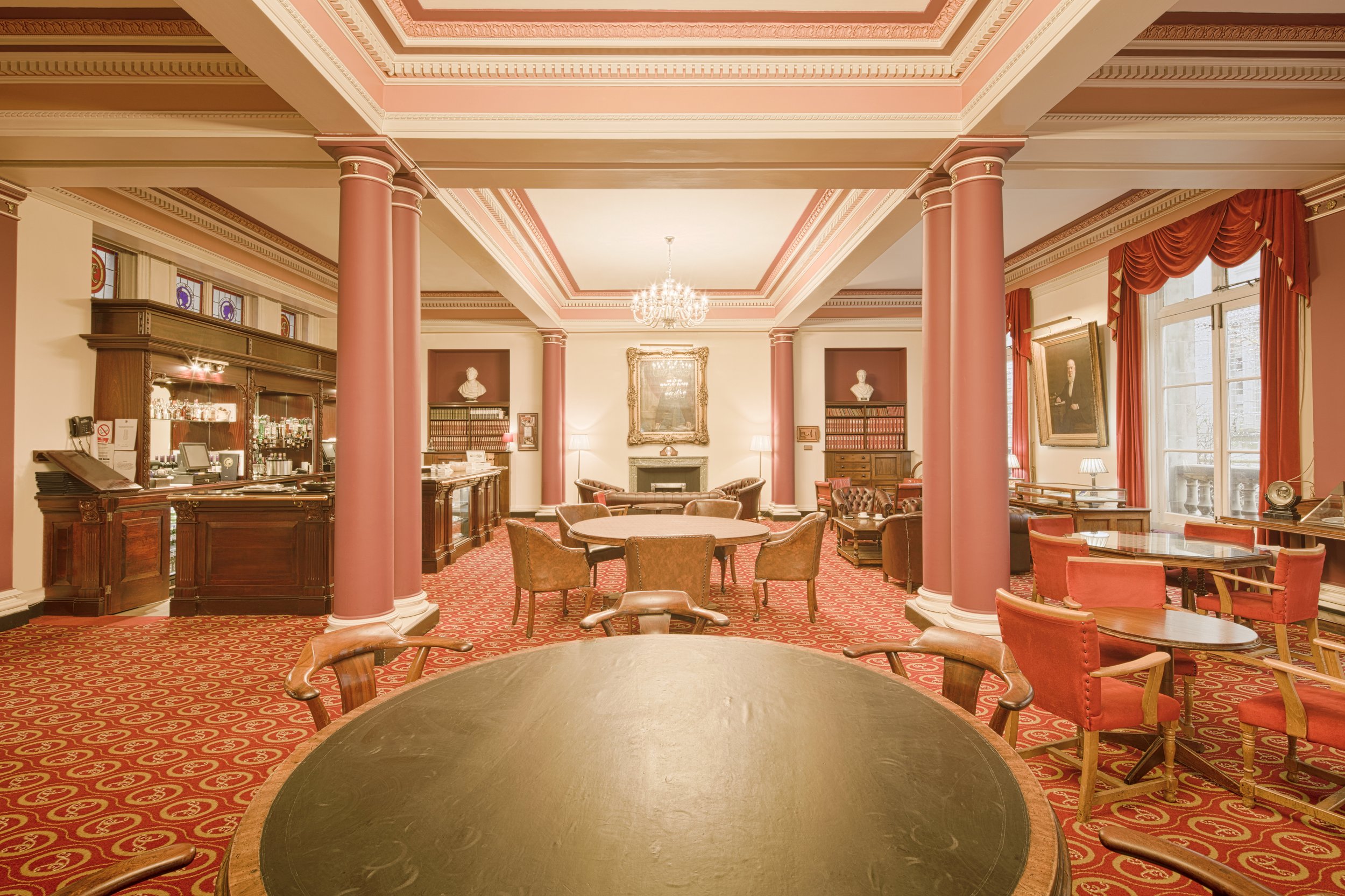 The Athenaeum - News Room, Liverpool, England, UK.