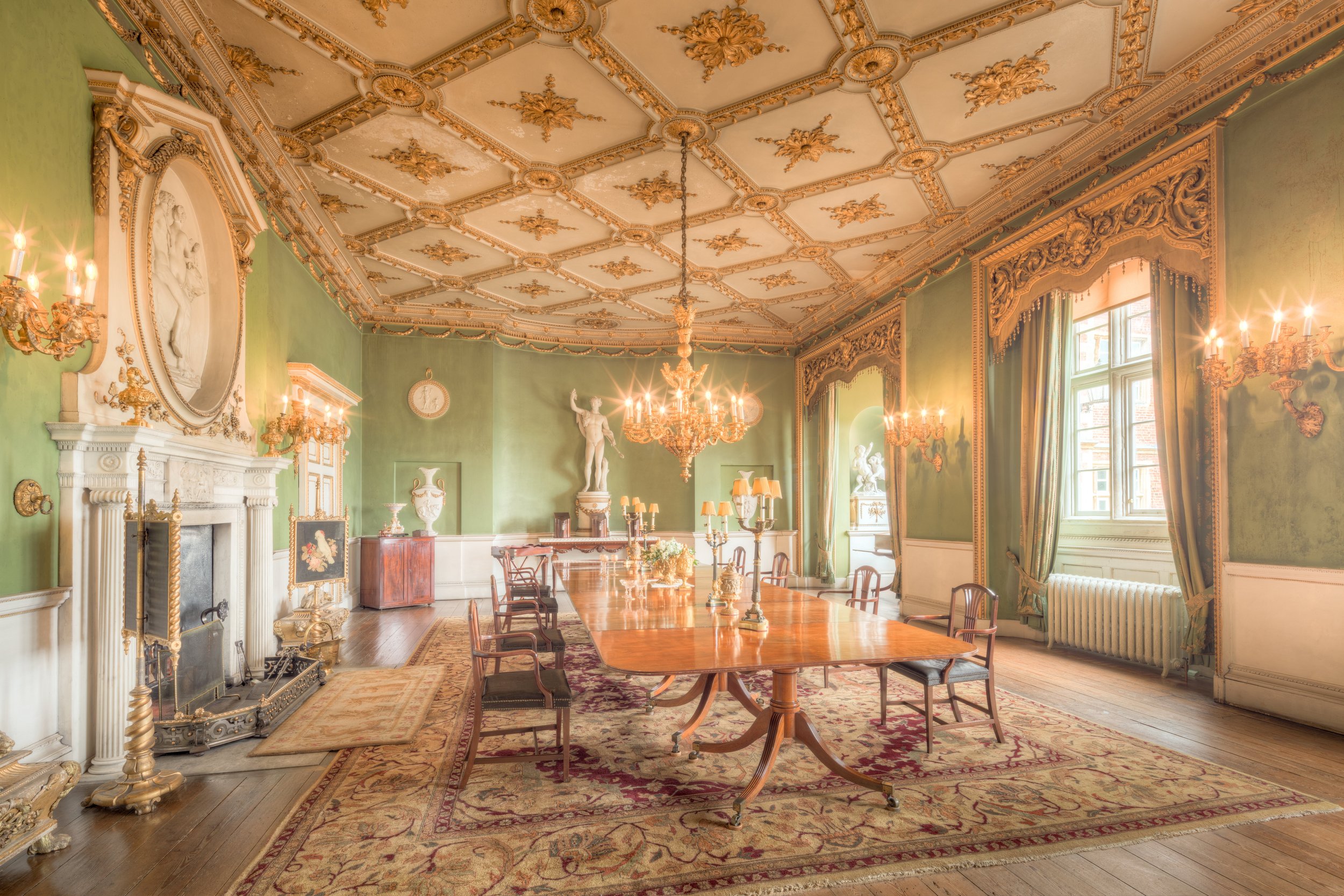 Burton Constable Hall - Dining Room, Hull, England, UK.
