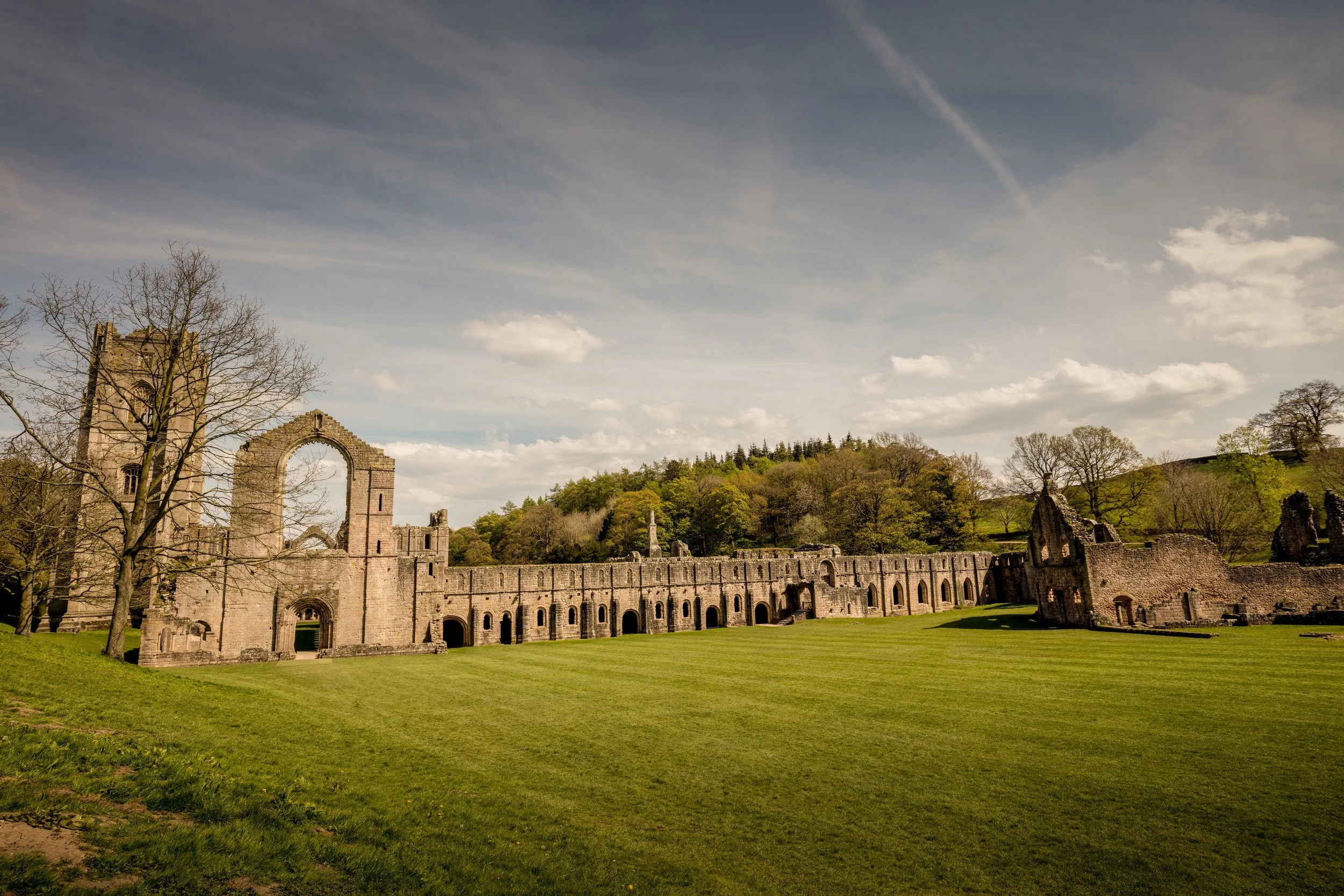Fountains Abbey, Ripon, England, UK.