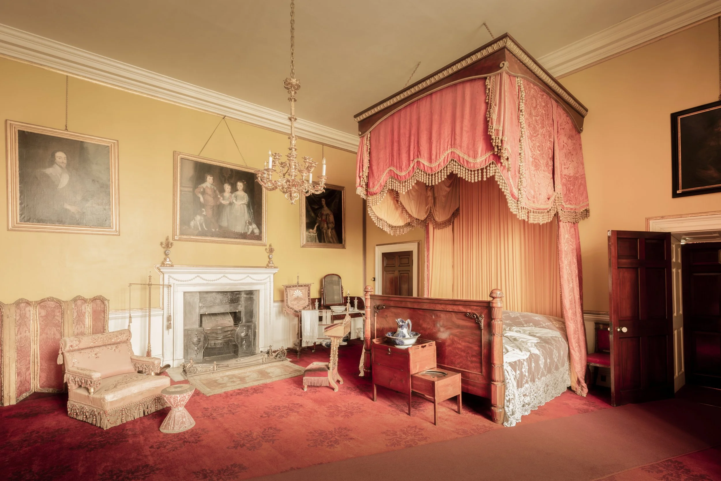 Burton Constable Hall - State Bedroom, Hull, England, UK.