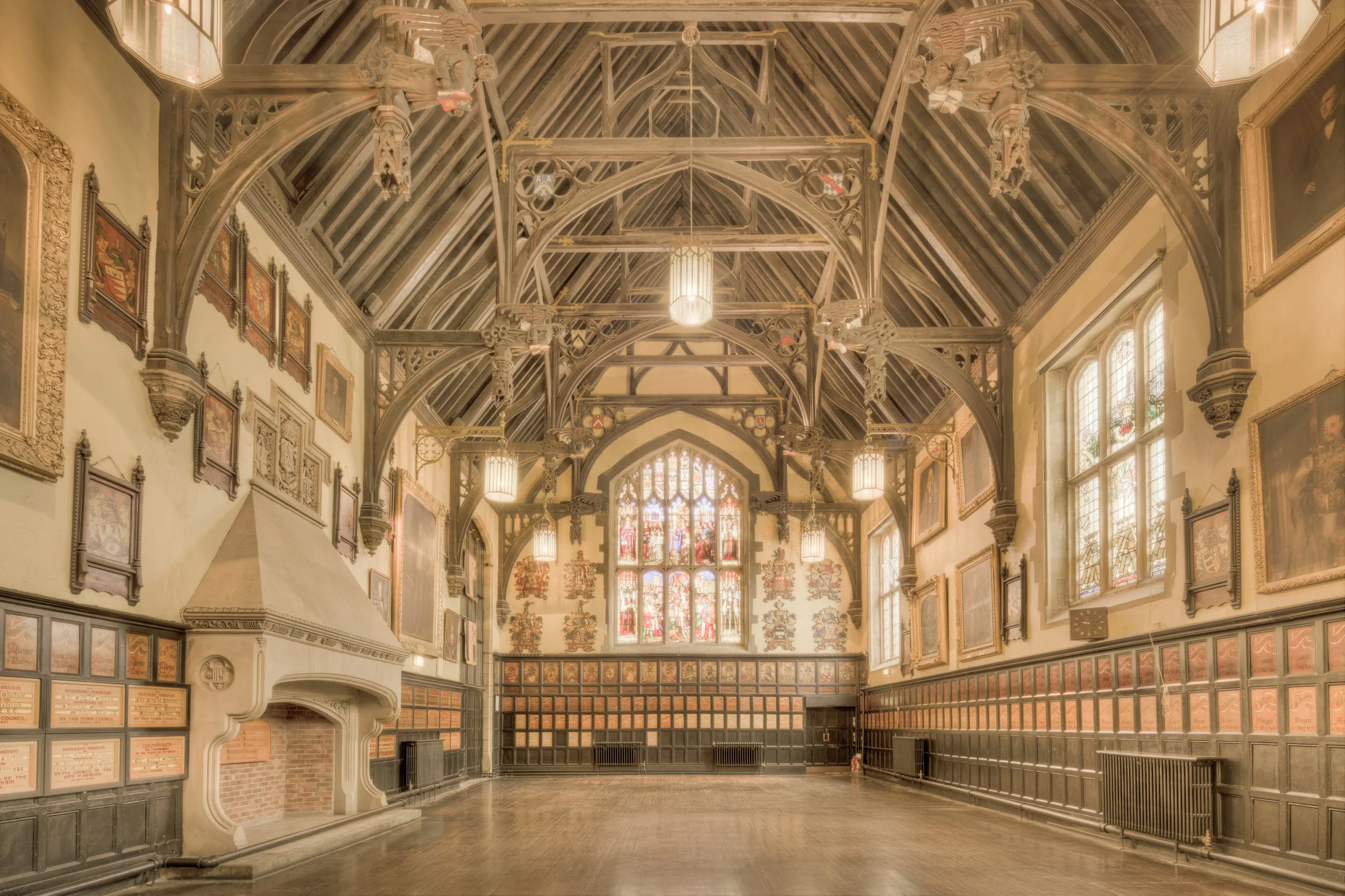 Durham Town Hall - The Great Hall, Durham, England, UK.