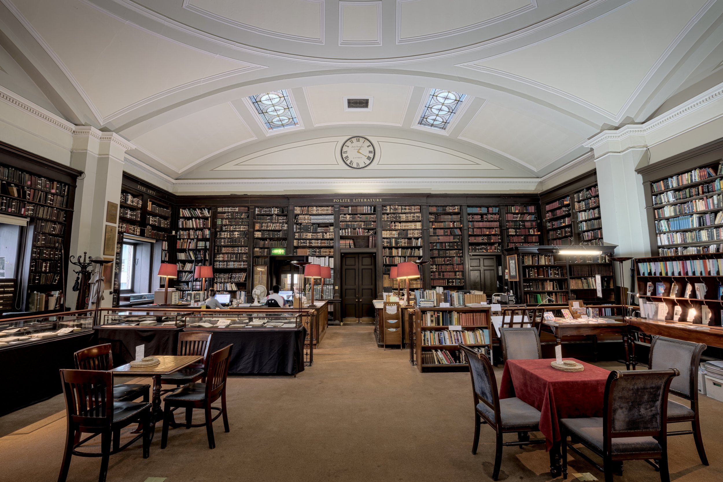 The Portico Library, Manchester, England, UK.