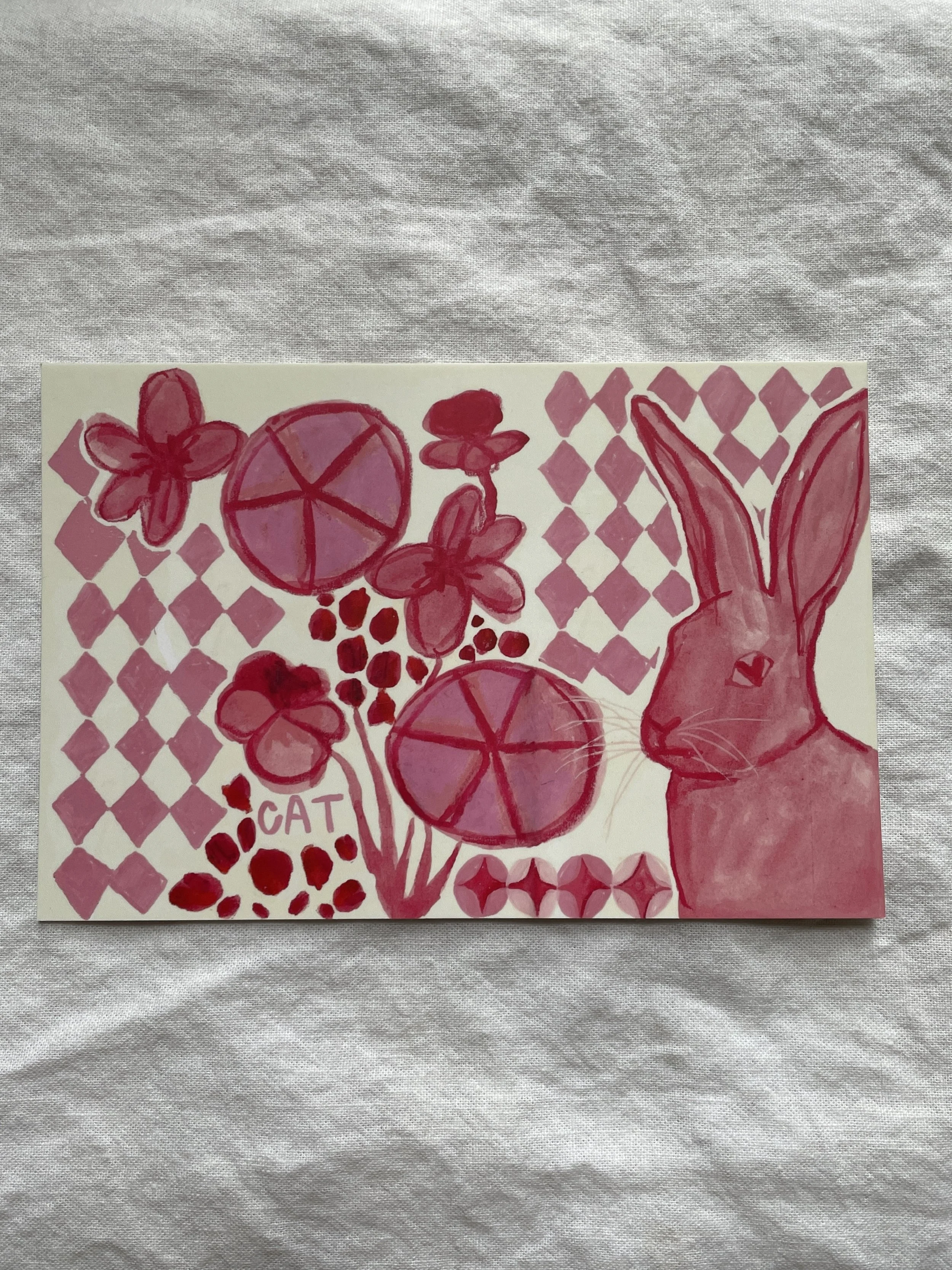 Valentine Bunny Postcard