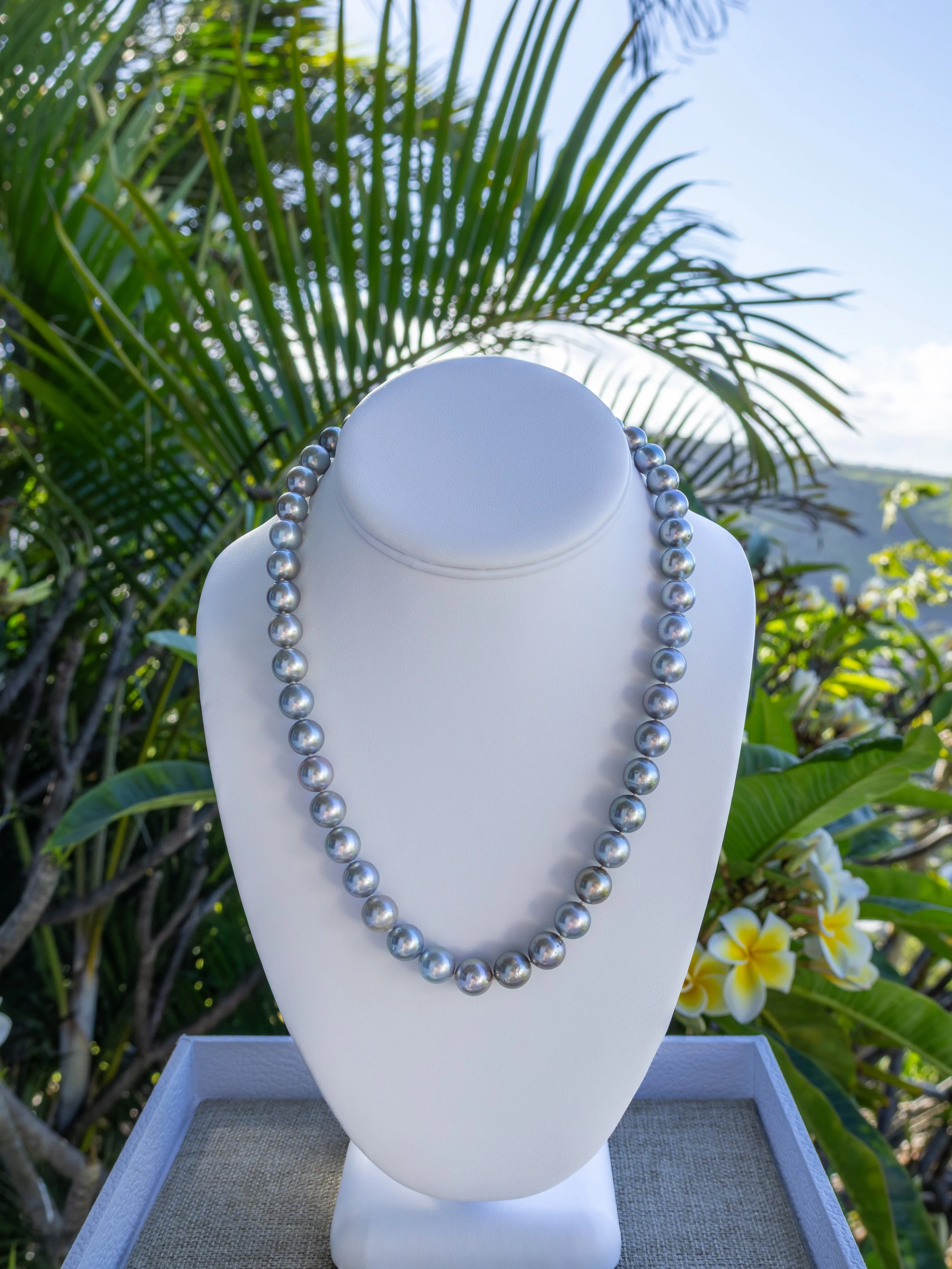Knotted Tahitian Pearl Necklace