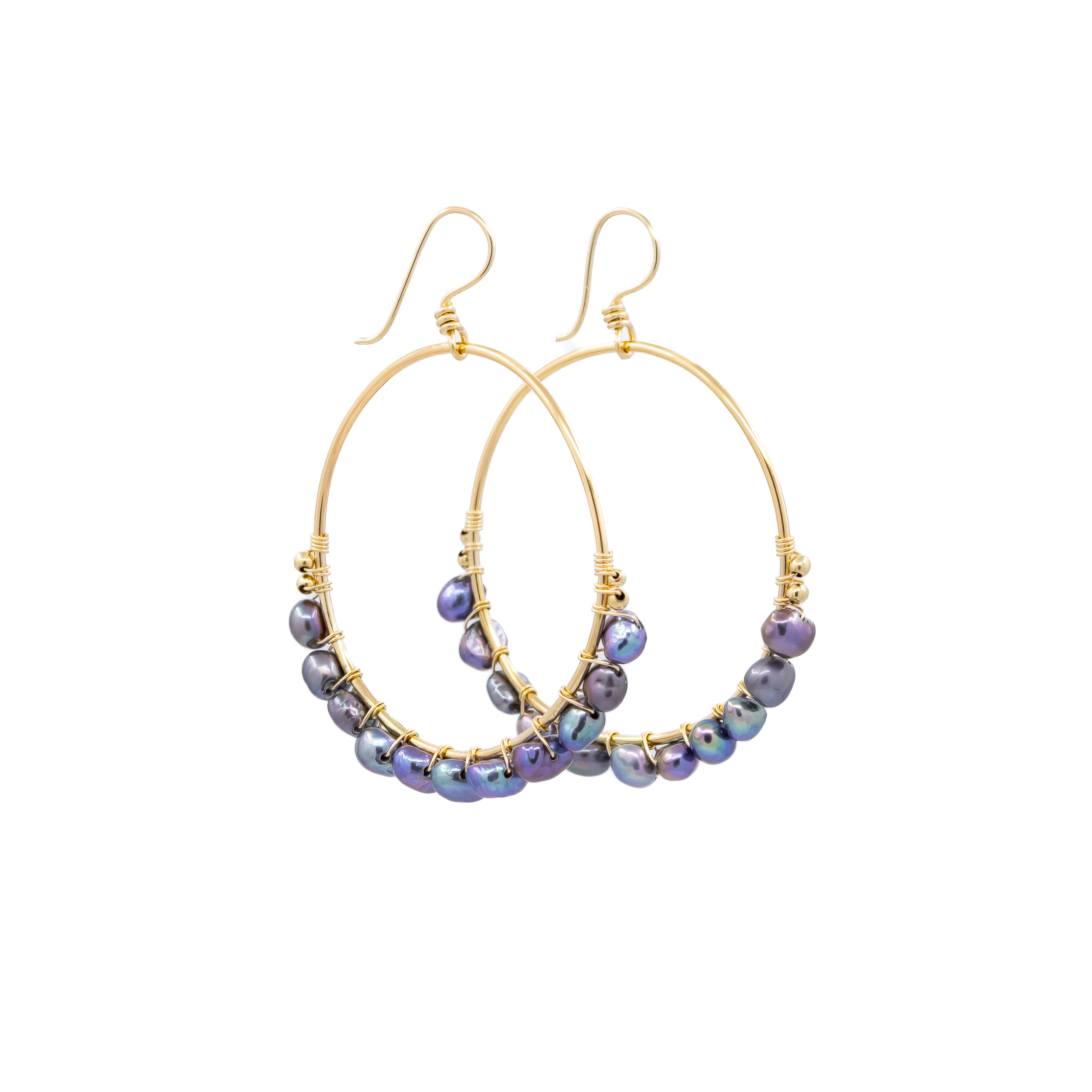 Underwater Pearl Hoops