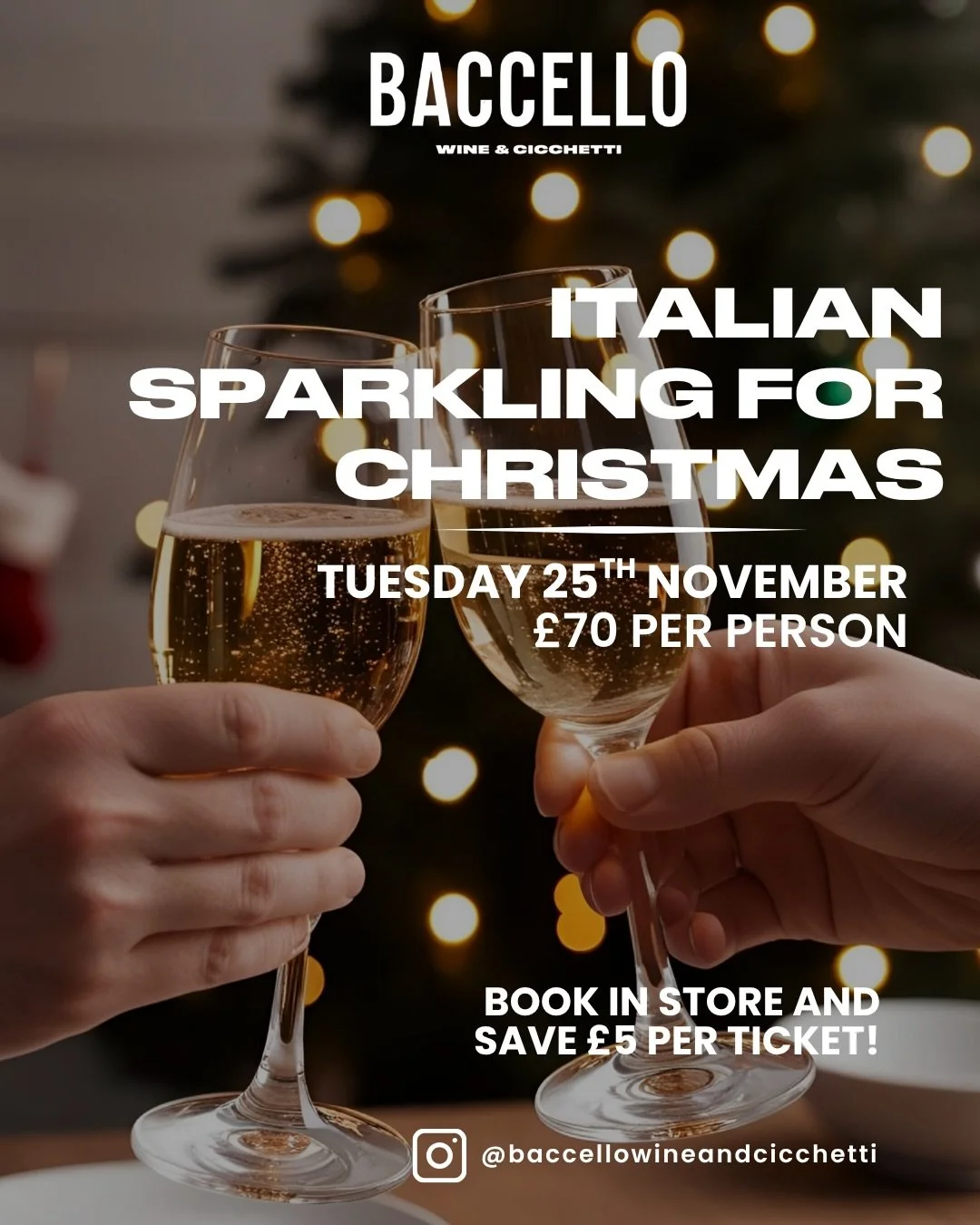 Join us for our final wine gathering of the year: Italian Sparkling for Christmas with the Italy aficionado himself, Mr. Li. 🍾✨
Taste your way through the very best of Italian bubbles and find the perfect sparkle for your festive celebrations.

Tues