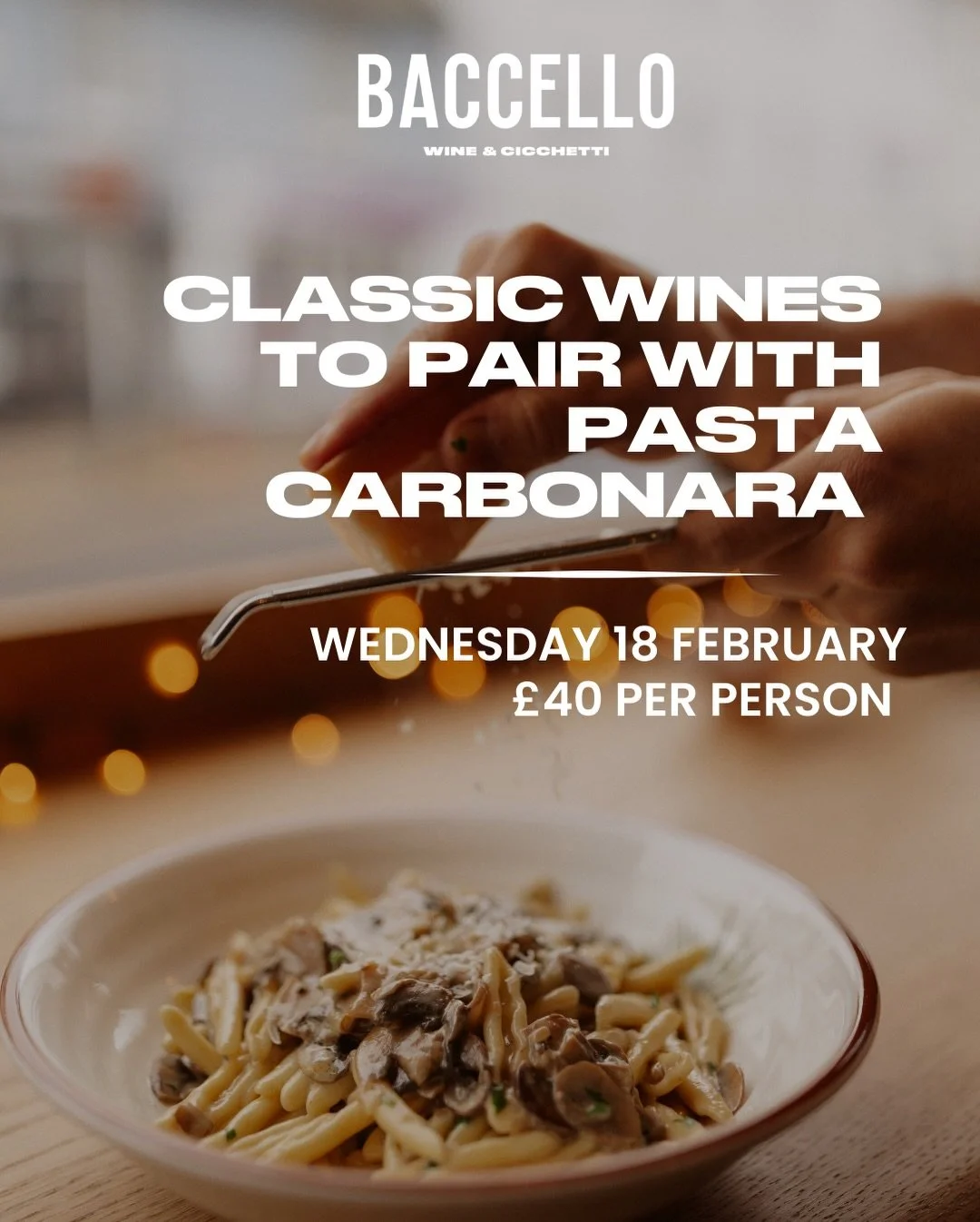✨ Classic Italian Wines &amp; Pasta Carbonara Night 🍝🍷

We&rsquo;re BACK with another cosy Italian evening and this one&rsquo;s all about comfort, classics &amp; great wine 🇮🇹

Join us for a relaxed winter night filled with classic Italian wines 