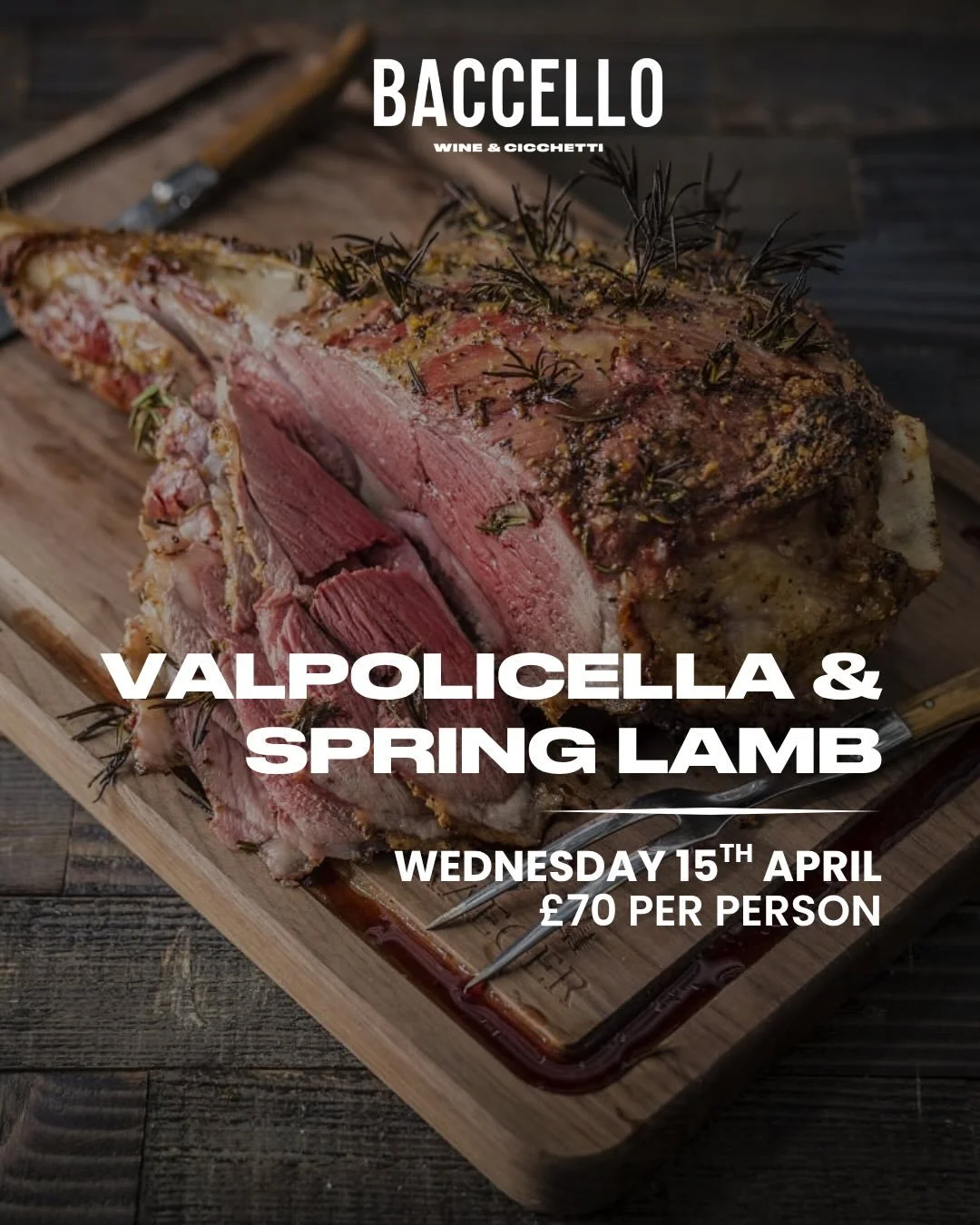 Spring is calling&hellip; and we&rsquo;ve got the perfect answer 🌿🍷

Join us for an evening of elegant Valpolicella wines paired with tender spring lamb &mdash; a match made for lighter evenings and longer nights.

Think beautiful, exclusive pours,
