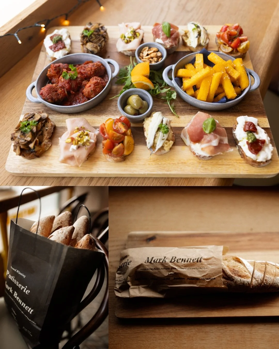 The base matters 🍞

All of our bruschettas are made using artisan bread from local favourite Mark Bennett &mdash; baked fresh, full of flavour, and the perfect foundation for everything we put on top.

From creamy stracciatella to cured meats, ancho